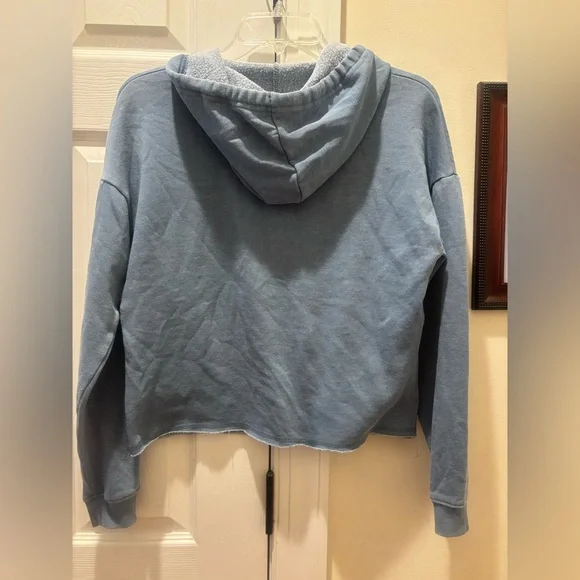 Pink Rose Blue Lightweight Hoodie - Picture 2 of 7